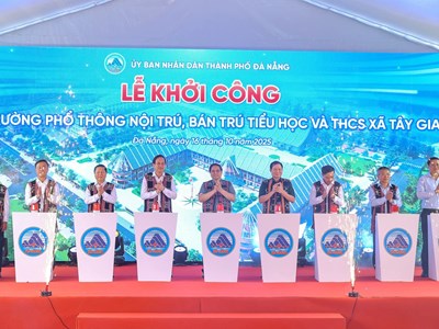 Thủ tướng Phạm Minh Chính dự khởi công trường học tại xã biên giới Tây Giang