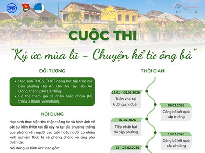 Hội An phát động cuộc thi “Ký ức mùa lũ - Chuyện kể từ ông bà” 