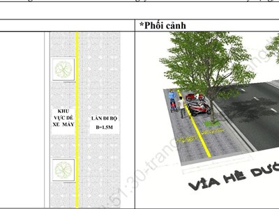 Hướng dẫn bố trí đỗ xe trên vỉa hè, lắp đặt biển hiệu đúng quy định