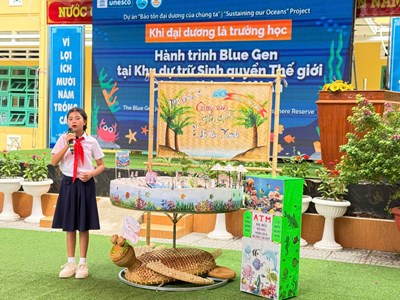  “Blue Gen” và hành trình bảo vệ biển từ Khu sinh quyển thế giới Cù Lao Chàm 