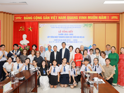 Tổng kết 10 năm lớp tiếng Nhật Terakoya dành cho thiếu nhi Hội An