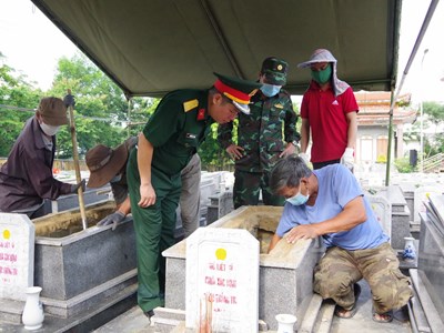 Quân khu 5 quy tập 170 hài cốt liệt sĩ trong 6 tháng đầu năm 2026