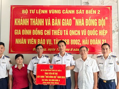 Hải đoàn 21 bàn giao “Nhà Đồng đội” tại Đà Nẵng