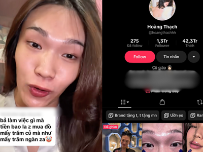 Beauty blogger - TikToker 1,3 triệu followers Hoàng Thạch là ai? 