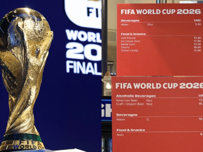 Giá đồ ăn thức uống ở SVĐ World Cup 2026 “gây sốc“
