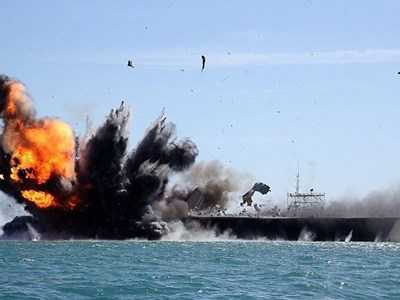 Ảnh 'tàu sân bay Mỹ chở tiêm kích cho Ukraine bốc cháy do bị Nga tấn công' lan truyền MXH: Sự thật đã rõ!