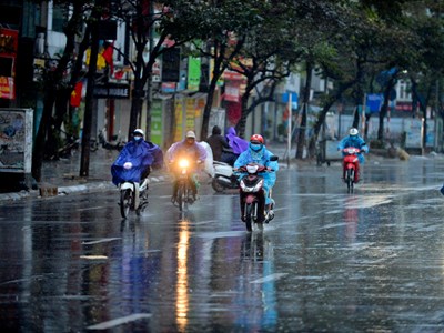 Cảnh báo mưa lớn cục bộ tại khu vực Bắc Bộ trong chiều tối và đêm 2.6