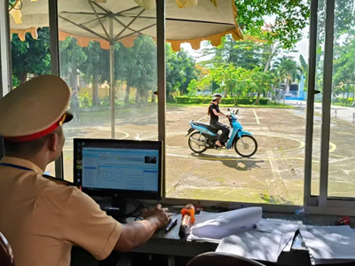 Bình Thuận: 230 thí sinh dự kỳ sát hạch lái xe đầu tiên do công an tổ chức
