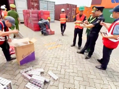 Lực lượng Hải quan phối hợp bắt giữ hơn 1,3 triệu bao thuốc lá lậu trị giá hơn 65 tỷ đồng