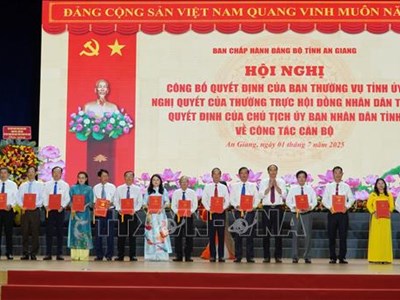 An Giang: 194 cán bộ được chỉ định, bổ nhiệm