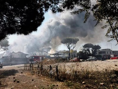 Vụ nổ trạm xăng tại Rome (Italia): Số người bị thương tăng lên 45