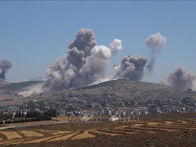 Căng thẳng tại Trung Đông: Israel không kích mục tiêu của Hezbollah ở Liban, bắn hạ UAV từ Yemen