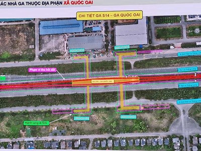 Xã Quốc Oai lấy ý kiến về phương án xây dựng đường sắt đô thị tuyến số 5
