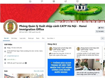 Tiếp nhận thông tin người nước ngoài vi phạm pháp luật về xuất nhập cảnh qua trang Facebook