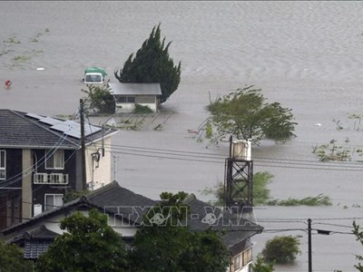 Bão Co-may mạnh trở lại ở ngoài khơi Nhật Bản