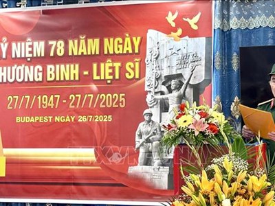 Thắm đượm nghĩa tình tri ân nơi cộng đồng người Việt tại Hungary