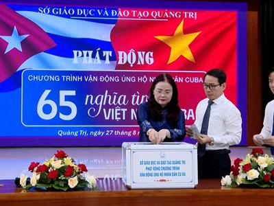 Quảng Trị: Hơn 9 tỉ đồng ủng hộ nhân dân Cuba