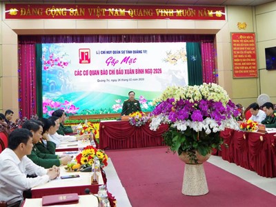 Báo chí đồng hành cùng lực lượng vũ trang tỉnh Quảng Trị