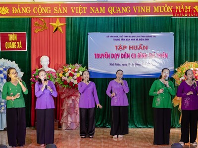 Để di sản dân ca Bình Trị Thiên sống cùng cộng đồng