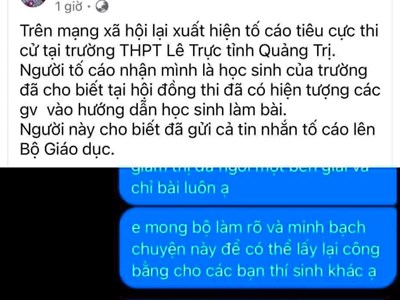 Quảng Trị mở rộng xác minh phản ánh tiêu cực tại điểm thi THPT Lê Trực