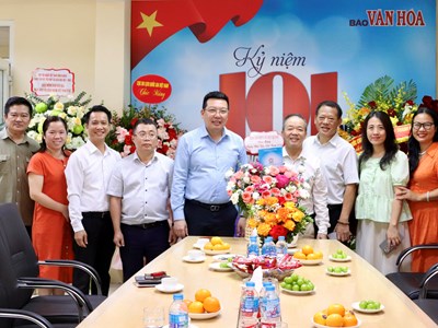 Các cơ quan, đơn vị thăm, chúc mừng Báo Văn Hóa nhân kỷ niệm 101 năm Ngày Báo chí Cách mạng Việt Nam