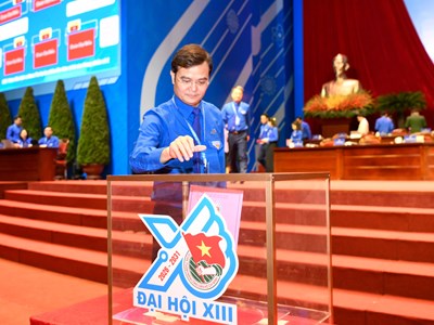 Đại hội Đoàn toàn quốc lần thứ XIII tiến hành bầu Ban Chấp hành khoá mới 