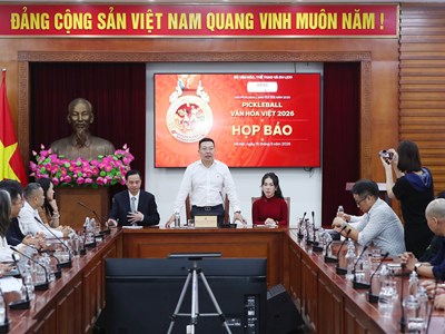 Giải Pickleball Văn hóa Việt 2026: Kết nối thể thao, lan tỏa giá trị văn hóa