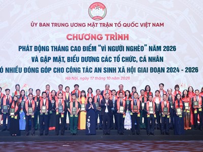 Phát động Tháng cao điểm “Vì người nghèo” năm 2026 