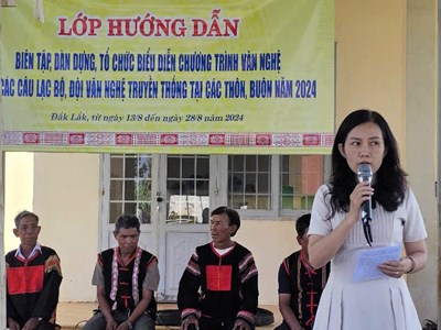 Triển khai dự án bảo tồn, phát huy giá trị văn hóa truyền thống trên địa bàn huyện Ea Kar