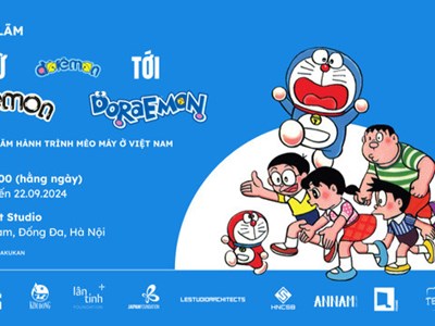 Triển lãm về hành trình 30 năm mèo máy “Đôrêmon” tới Việt Nam