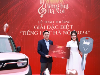Mộc An nhận giải thưởng "khủng" của Cuộc thi Tiếng hát Hà Nội 