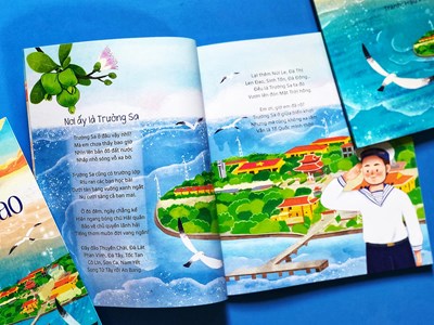 Bức tranh quần đảo Trường Sa dung dị mà thơ mộng, đầy màu sắc