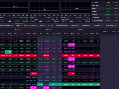 Lực cầu bắt đáy giúp VN-Index bật tăng trở lại