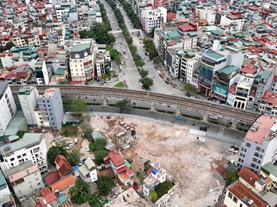 Vành đai 2,5 Cầu Giấy gỡ điểm nghẽn GPMB kéo dài nhiều năm