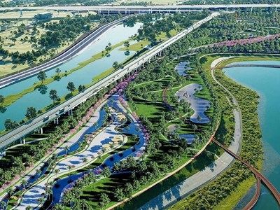 Thống nhất di dời dân cư, tái thiết toàn diện không gian hai bên sông Hồng