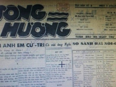 Tờ báo Sông Hương tục bản ra số đầu tiên ở Huế