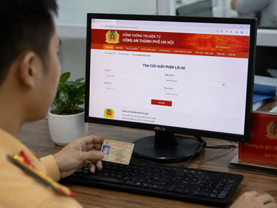 Hà Nội cho phép tra cứu tiến độ cấp, đổi GPLX trực tuyến