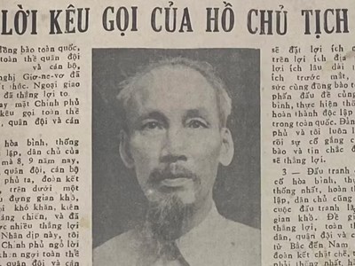 Chủ tịch Hồ Chí Minh viết “Lời kêu gọi sau Hội nghị Geneva thành công” 