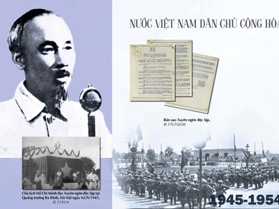 Chủ tịch Hồ Chí Minh đọc “Tuyên ngôn Độc lập” (1945)