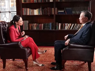 Tổng Bí thư, Chủ tịch nước Tô Lâm trả lời phỏng vấn kênh truyền hình Bloomberg TV