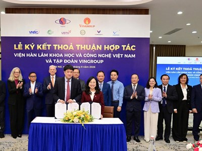 Vingroup và Viện Hàn lâm Khoa học và Công nghệ Việt Nam hợp tác phát triển công nghệ mũi nhọn