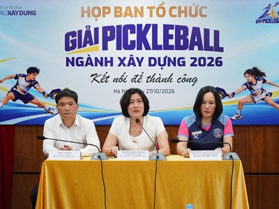 500 vận động viên tranh tài tại Giải Pickleball ngành Xây dựng 2026