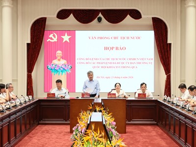 Công bố Lệnh của Chủ tịch nước về 2 pháp lệnh