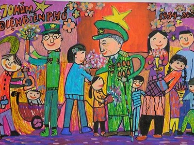 Hơn 420.000 tác phẩm dự thi vẽ tranh về Điện Biên Phủ