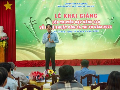 Khai giảng lớp truyền dạy nâng cao về nghệ thuật Đờn ca tài tử năm 2024