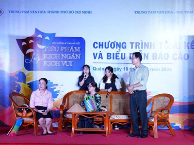 Bế giảng lớp “Bồi dưỡng kỹ năng viết tiểu phẩm, kịch ngắn, kịch vui”năm 2024 