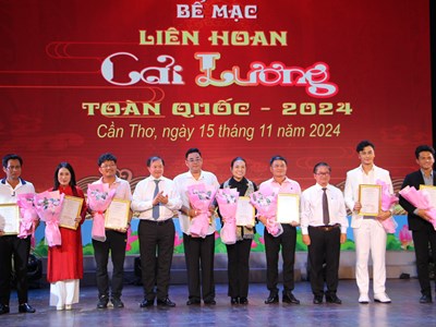 Trao 116 huy chương tại Liên hoan Cải lương toàn quốc năm 2024