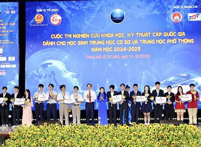 12 dự án đoạt giải nhất cuộc thi nghiên cứu khoa học kỹ thuật quốc gia 2025