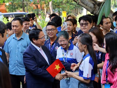 Thủ tướng Phạm Minh Chính dự Ngày hội Khởi nghiệp quốc gia của HSSV năm 2025