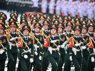 Hoành tráng chương trình tổng duyệt diễu binh, diễu hành kỷ niệm 50 năm ngày thống nhất non sông